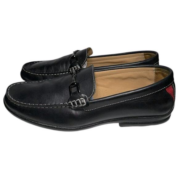 FootJoy FJ Men’s Size 9.5 Waxy Black Leather Club Casuals Loafers Golf Shoes main image 6